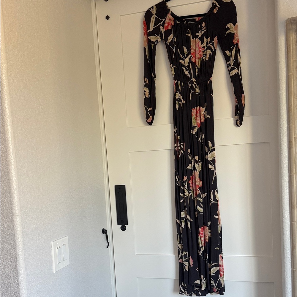 Billabong floral Black Maxi Dress